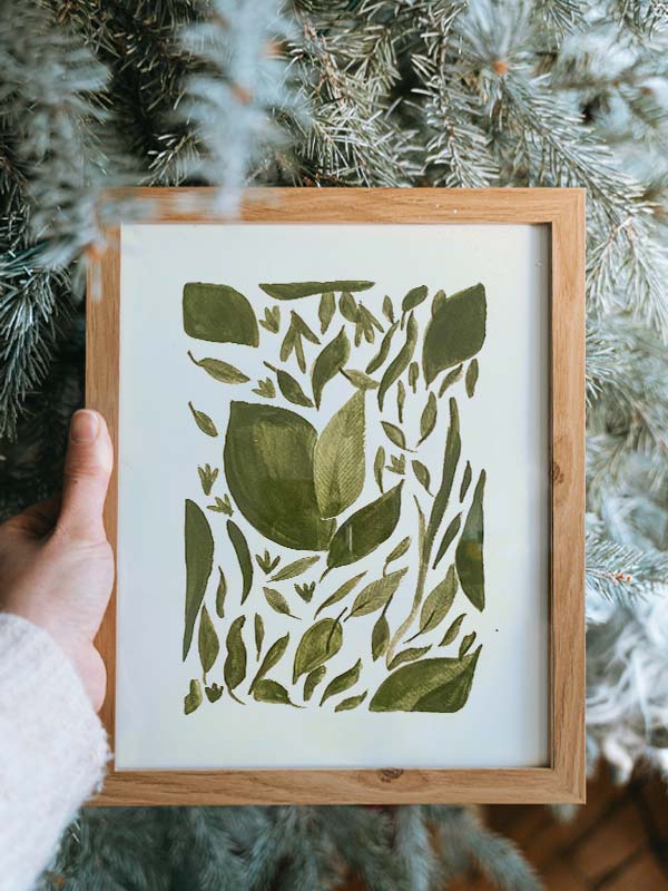Affiche "Herbier vert"