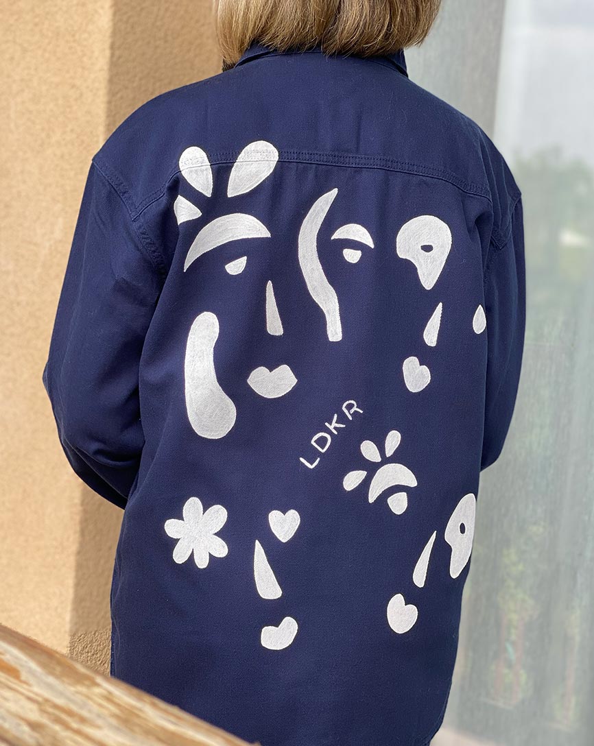Veste "Regard d'Artiste" - Peinte à la Main - Taille M (homme)