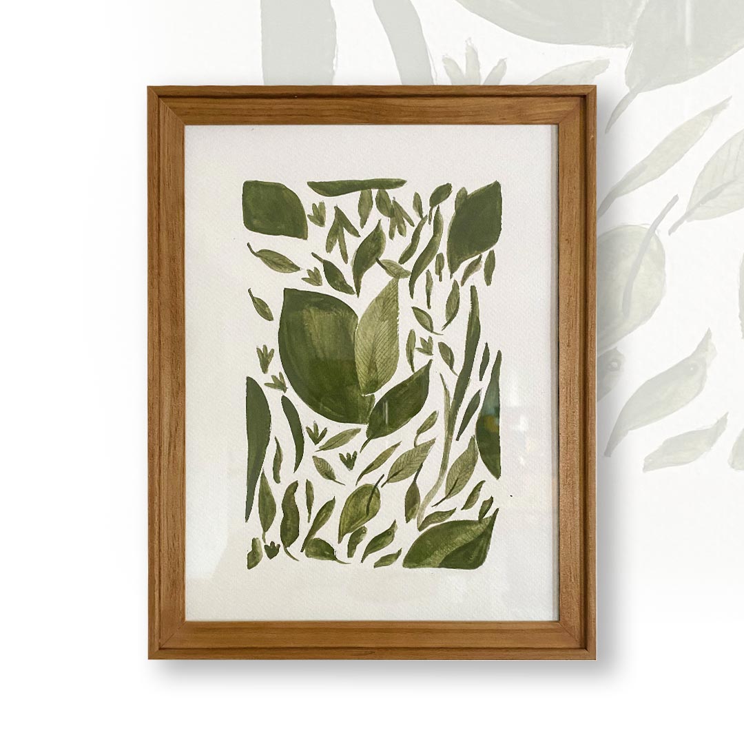 Affiche "Herbier vert"