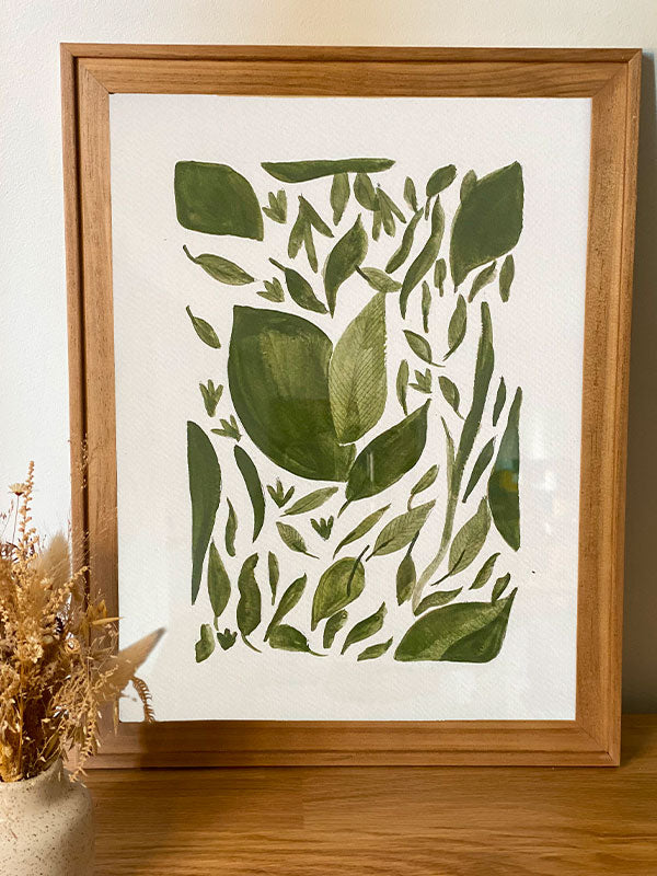 Affiche "Herbier vert"