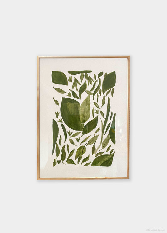 Affiche "Herbier vert"